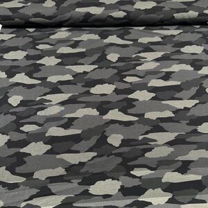 1 Yard Trainers French Terry Knit Camo Print Stretch Fabric Robert Kaufman